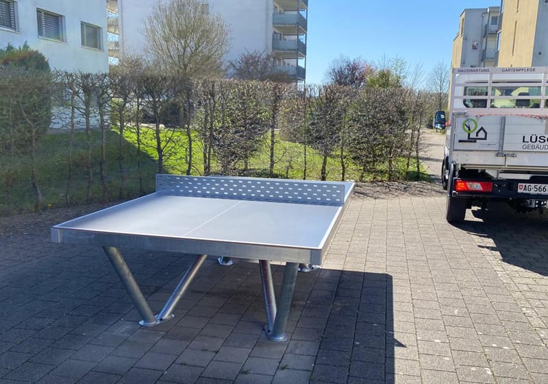 Pingo Outdoor Tischtennistisch bei einem Privatkunden in Herznach