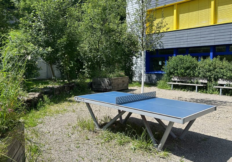Pingo Outdoor Tischtennistisch bei der Schule Wolhusen